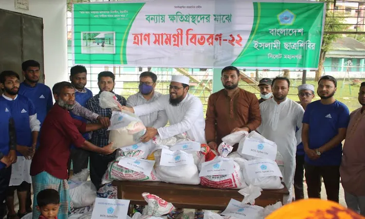 বন্যায় বিপদগ্রস্ত মানুষের পাশে দাঁড়ানো জরুরি : শিবির সভাপতি