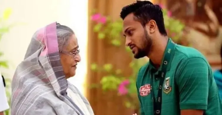 শেখ হাসিনার সঙ্গে দেশে ফিরতে চান সাকিব