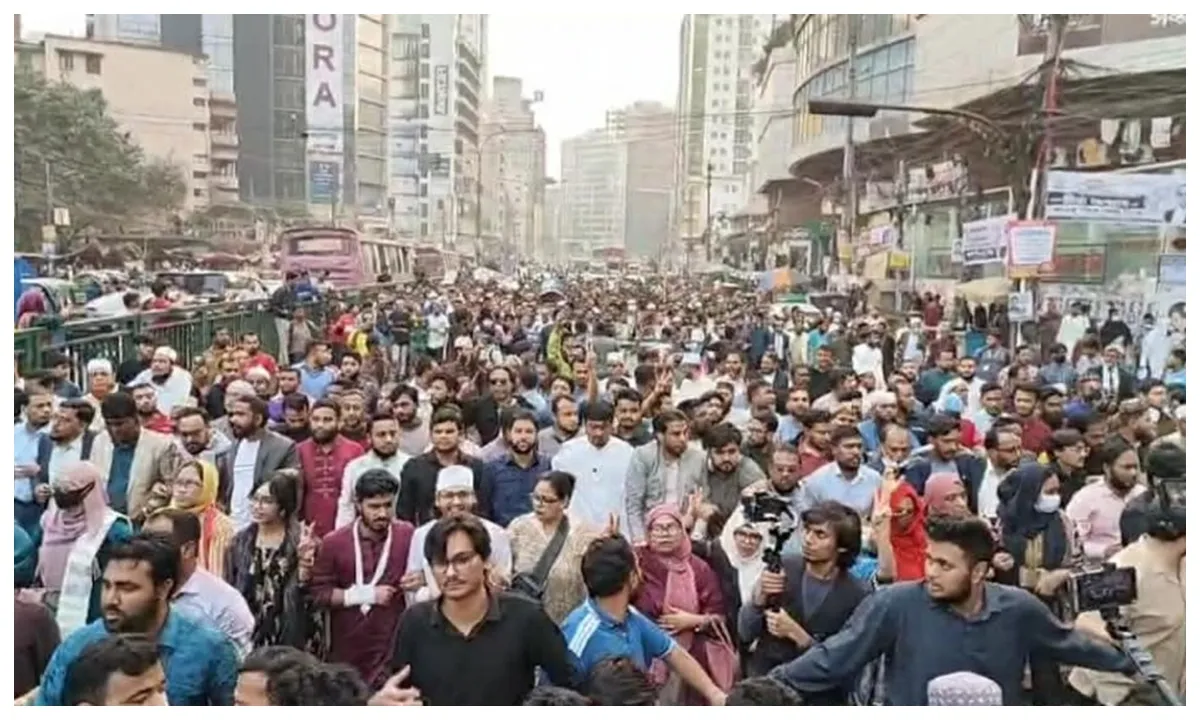 Protests in the capital against the attack on Nasiruddin Patwari