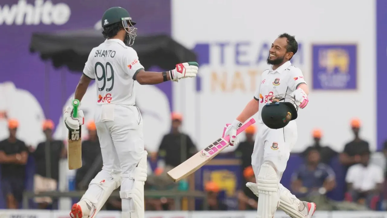 শ্রীলঙ্কায় জোড়া সেঞ্চুরিতে দিন পার করল বাংলাদেশ