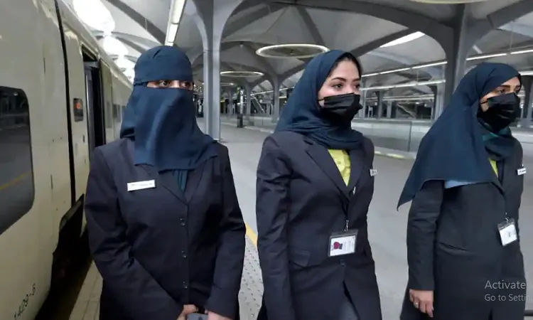 Women drive high-speed train to Mecca as Saudi workforce evolves