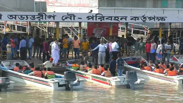 ফের শিমুলিয়া রুটে লঞ্চ-স্পিডবোট চলাচল শুরু