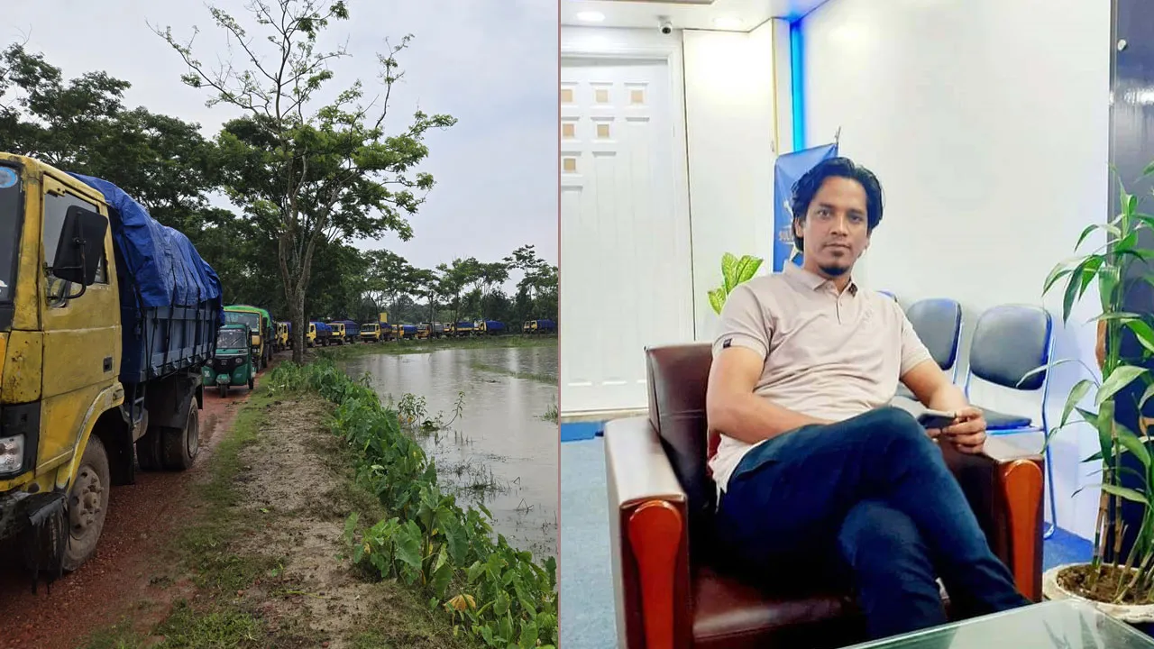 ১৪ ট্রাক ভারতীয় চিনির সঙ্গে জব্দ করা প্রাইভেট কারটি যুবলীগ নেতার