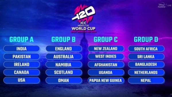جدول مباريات كأس العالم للكريكيت T20 لعام 2024