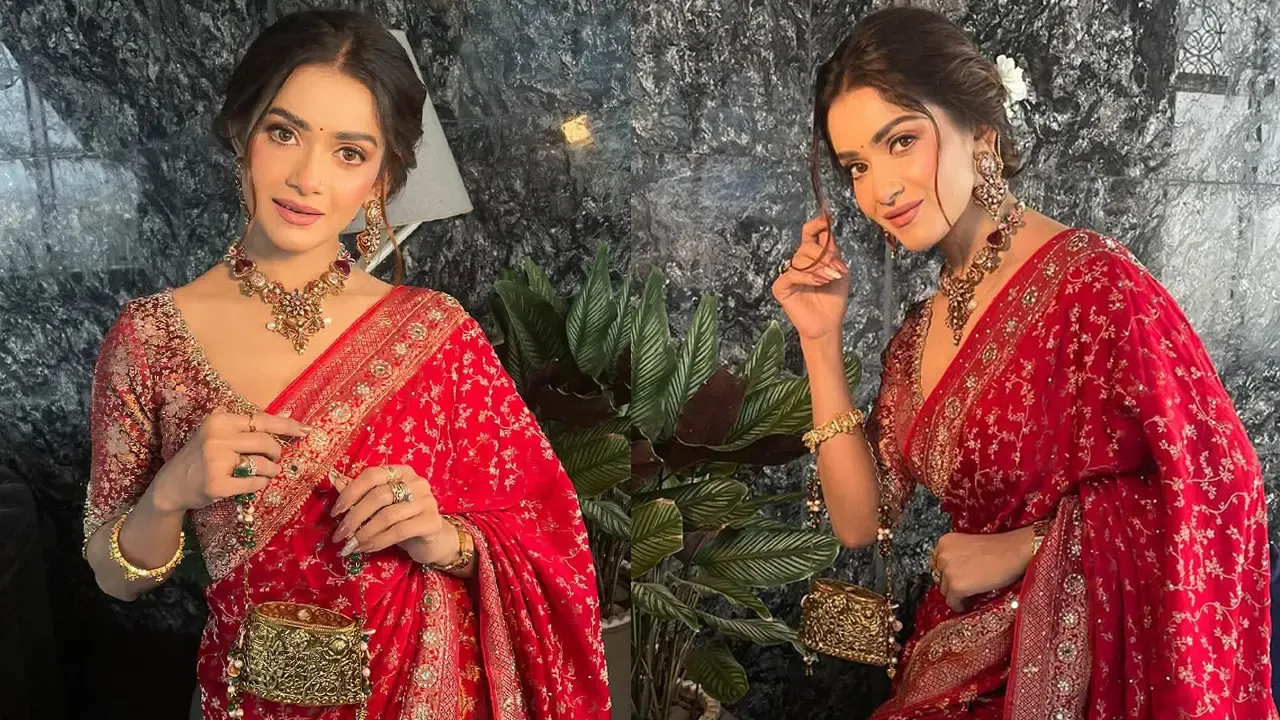 শাড়িতে চমকে দিলেন তানজিন তিশা