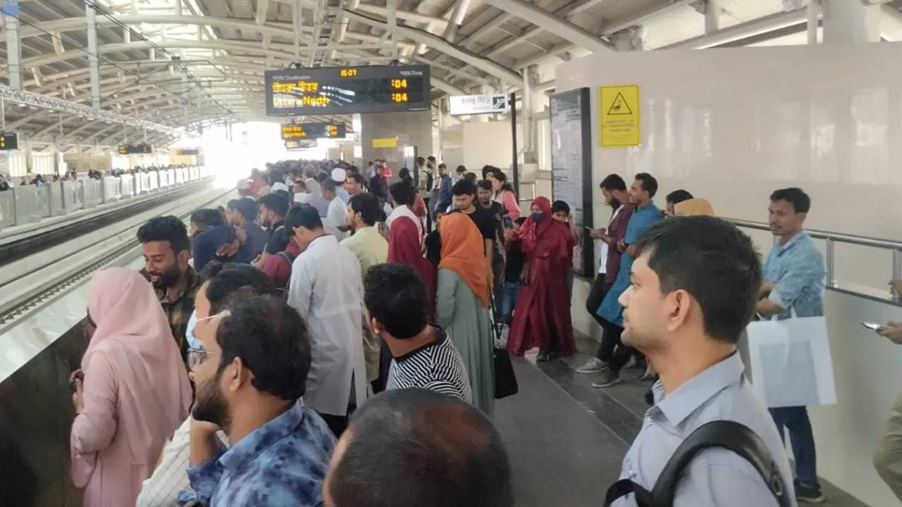 এক ঘণ্টা বন্ধ থাকার পর সচল হলো মেট্রোরেল