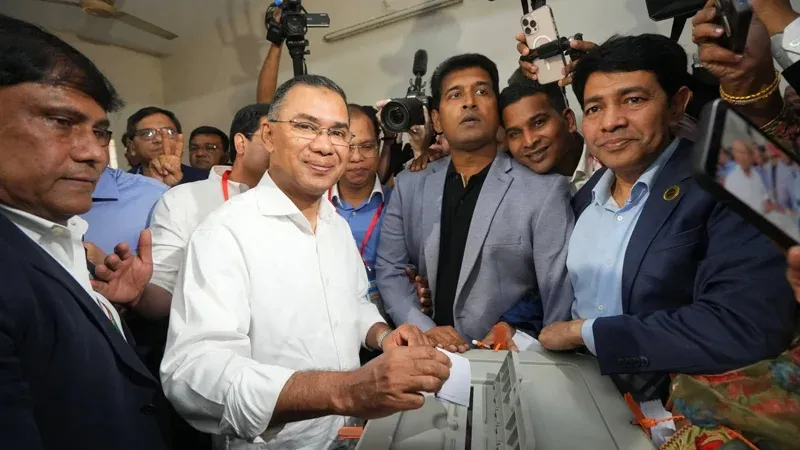 ভোট দিলেন তারেক রহমান