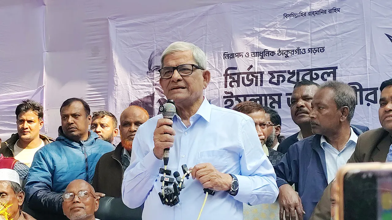 আমরাই  যুদ্ধ করেছি, দেশ ছেড়ে যাইনি : মির্জা ফখরুল