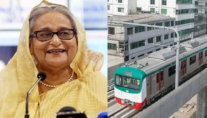 বাংলাদেশের গর্ব ও আকাঙ্ক্ষার প্রতীক মেট্রোরেল : শেখ হাসিনা