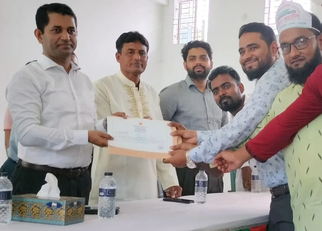 যুব উন্নয়নের নিবন্ধন পেল নবপ্রত্যয় যুব সংগঠন