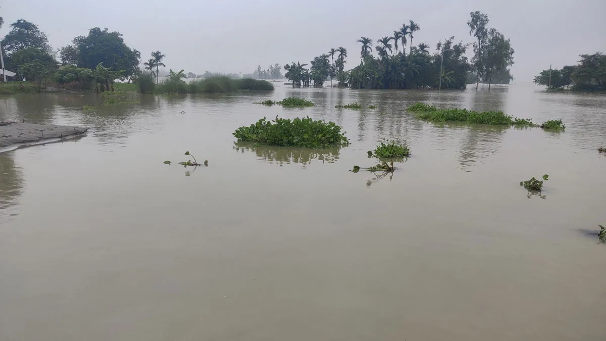 তিস্তার পানি বিপৎসীমার ওপরে, নিম্নাঞ্চল প্লাবিত