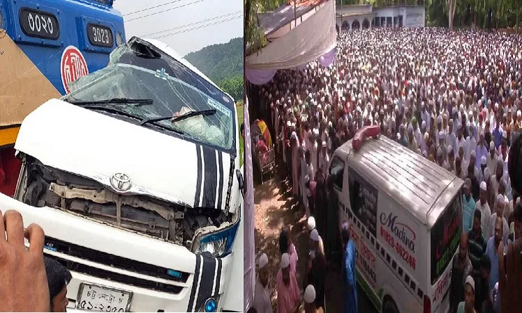 মিরসরাইয়ে ট্রেন দুর্ঘটনা : নিহত ১১ তরুণ পর্যটক চিরনিদ্রায় শায়িত