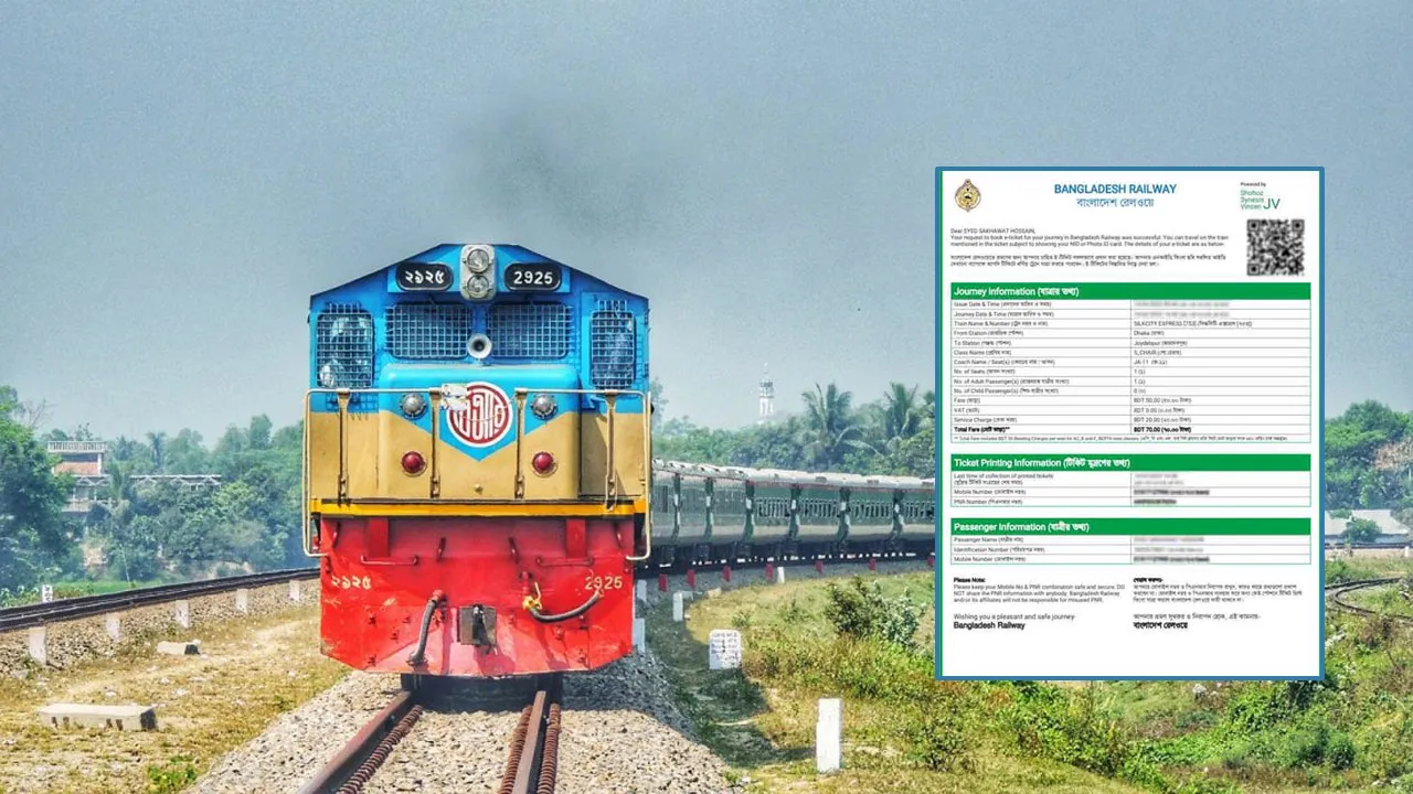 ঈদে ট্রেন যাত্রার পঞ্চম দিনের টিকিট বিক্রি চলছে