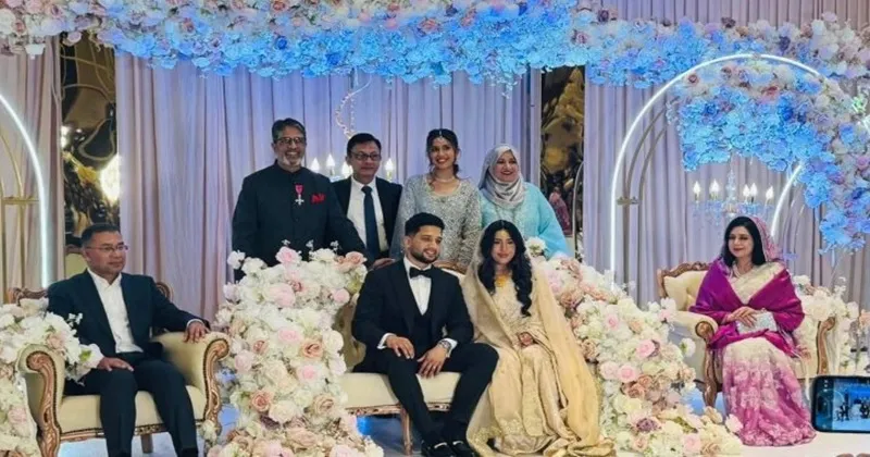 এক দিনে দু‌টি বিয়েতে সস্ত্রীক তারেক রহমান