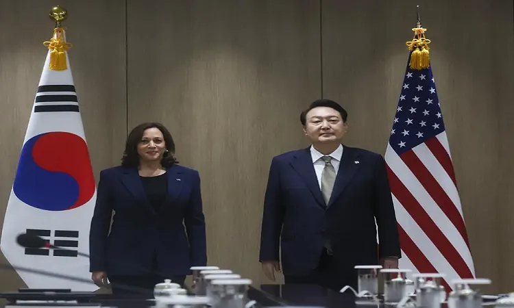 Kamala Harris reaches South Korea after North Korea’s missile tests