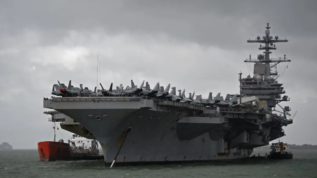 মধ্যপ্রাচ্যের দিকে এগোচ্ছে যুক্তরাষ্ট্রের আরও এক বৃহত্তম রণতরী