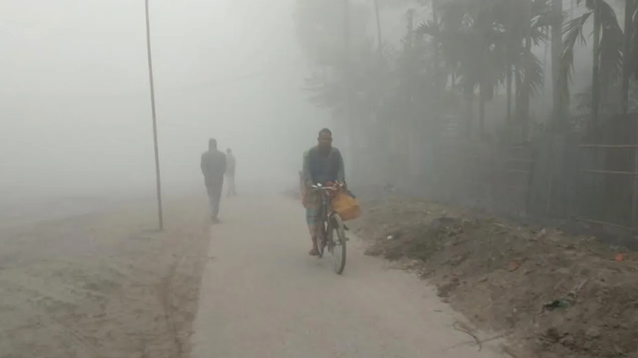 কুড়িগ্রামে জেঁকে বসেছে তীব্র শীত, তাপমাত্রা নেমে ১২ ডিগ্রিতে