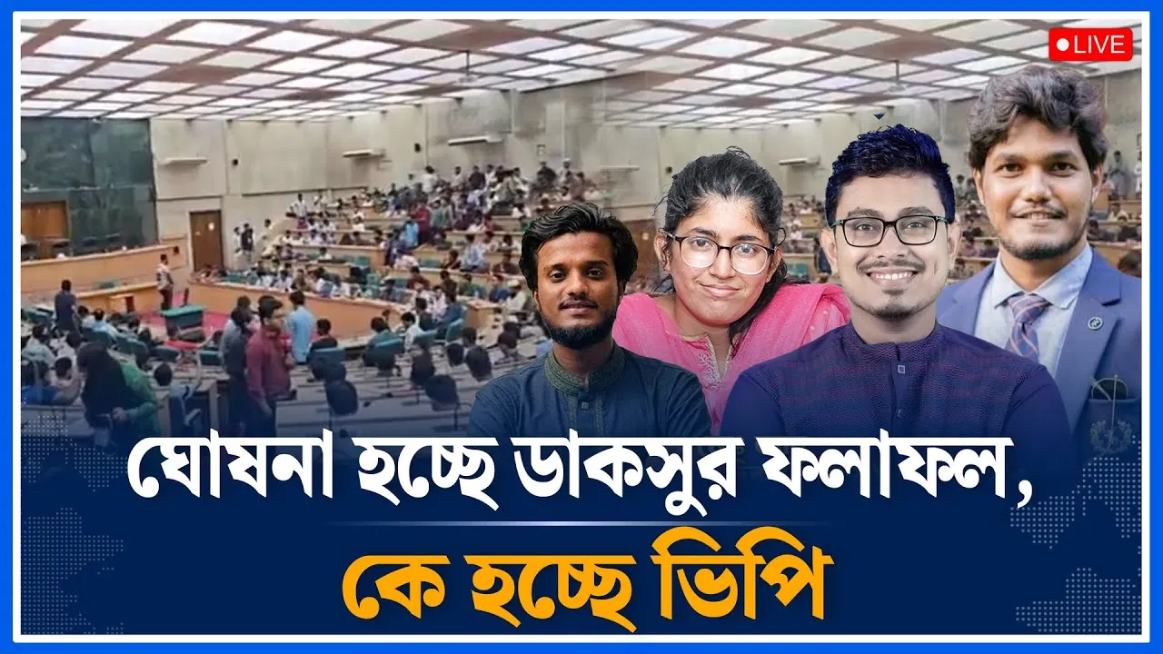 Live🔴ঘোষনা হচ্ছে ডাকসুর ফলাফল | DUCSU Election Result | Time News