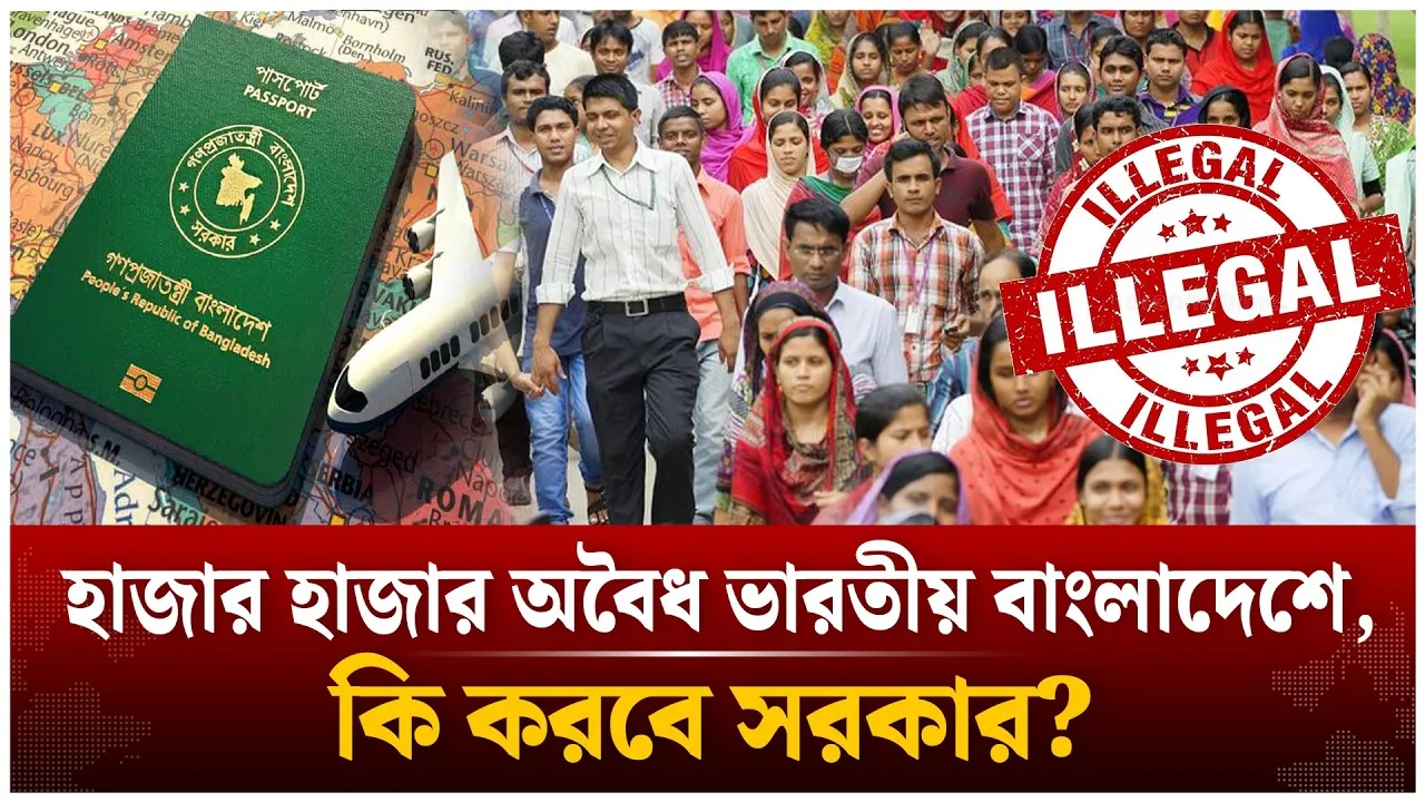 বাংলাদেশে ৮ হাজার ৫০০ অবৈধ ভারতীয় | Time News Live
