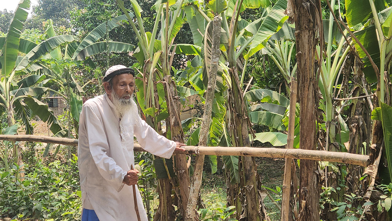 শতবর্ষী অন্ধ মুয়াজ্জিন মো. আব্দুর রহমান মোল্লা। ছবি : সংগৃহীত